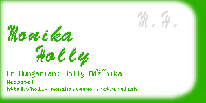monika holly business card